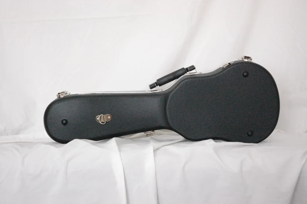 Bottom view of Black Soprano Ukulele Case by Nacho Bizness